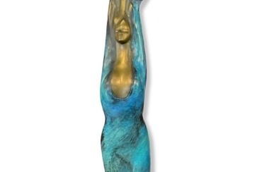 Signed Limited Edition Bronze on Marble Base of a Woman