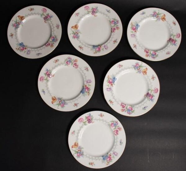 Six Berkshire by Minton Luncheon Plates