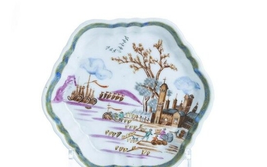 Small Meissen-style plate in Chinese porcelain