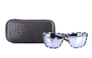 Smith Chromepop Polarized Barra Square Sunglasses in Matte Ash Tortoiseshell
