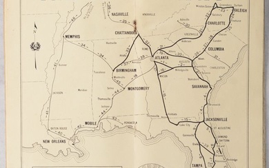"Southern Route Book - Alabama, Florida, Georgia, North Carolina, South Carolina, and Tennessee"