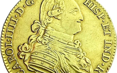 Spain - 4 Escudos 1791 (Madrid) Carlos IX - Gold