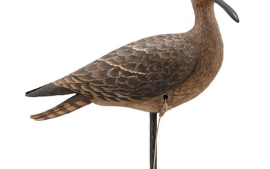 RAND GLEASON WHIMBREL CARVING Scituate, Massachusetts, Late 20th...