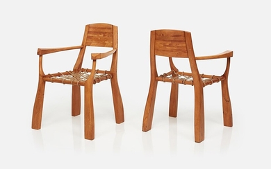 Studio Craft Pair of armchairs, 1970s