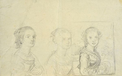Attr. a Giovanni Carnovali detto il Piccio (Montegrino Valtravaglia , 1804 - Cremona, 1873), Studio per ritratto femminile
