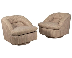 Swivel Tub Chairs - Pair