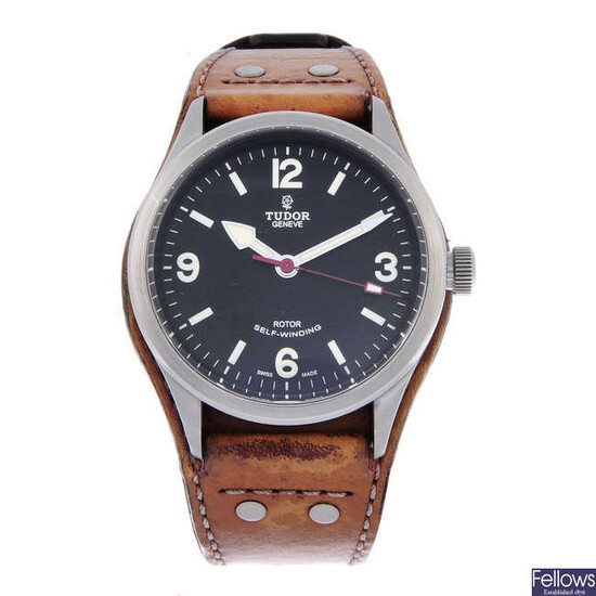 TUDOR - a gentleman's stainless steel Heritage Ranger wrist watch.
