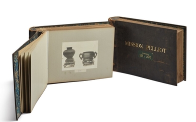 TWO PHOTOGRAPH ALBUMS OF MISSION PELLIOT, EARLY TWENTIETH CENTURY