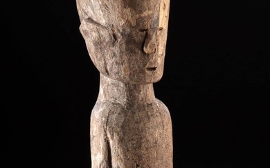 Tall 19th C. Indonesian Wood Torso - Male Ancestor