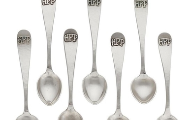 The Kalo Shop teaspoons, #A, set of seven 1 3/32"w x 5 1/2"l