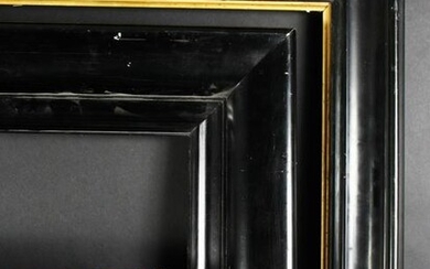 Three Ebonised Frames. 33" x 23.5" - 84cm x 59.75cm.