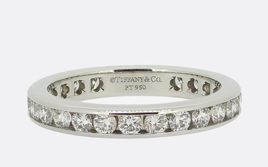 Tiffany & Co. 2.60 Carat Diamond Channel Set Eternity Ring...