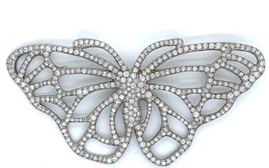 Tiffany & Co. Angela Cummings Platinum 6.00 Ct. Diamond Butterfly Brooch