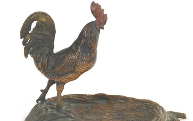 Tiffany & Co. Cold Painted Bronze Cockerel