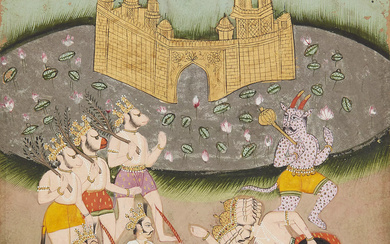 To be Sold without Reserve An illustration from a Ramayana...