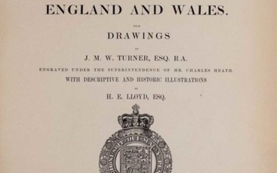 Turner (Joseph Mallord William). Picturesque Views in England and Wales from Drawings..., 1838