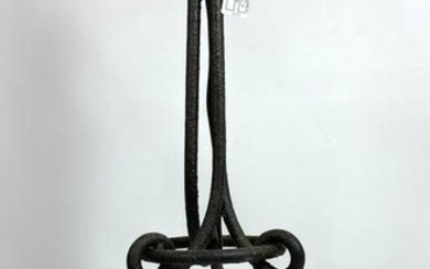 Twisted Iron Table Lamp.