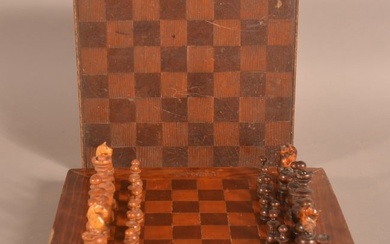 Two Antique Inlaid Game Boards.