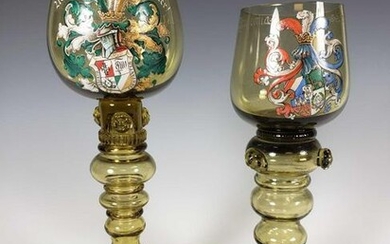 Two German Glass Chalices