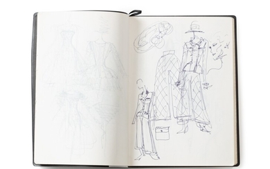 Two sketchbooks of Karl Lagerfeld | Deux carnets de dessins de Karl Lagerfeld