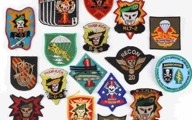 US MILITARY VIETNAM SPECIAL FORCES PATCH LOT OF 17