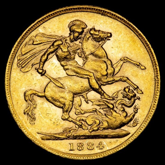 United Kingdom - Sovereign1884 - Queen Victoria (1837-1901), London mint - Gold
