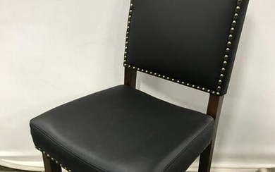 Upholstered Leather Side Chair