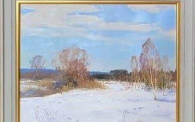 VICTOR KOSHEVOI (1924-2006, Ukrainian) 'Winter day' 1988, oi...
