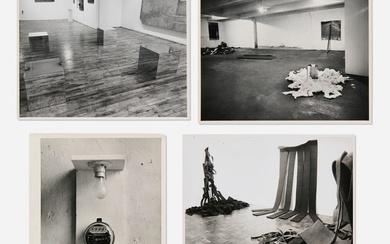 Various Artists, Robert Morris at Leo Castelli Gallery exhibition photographs (four works)