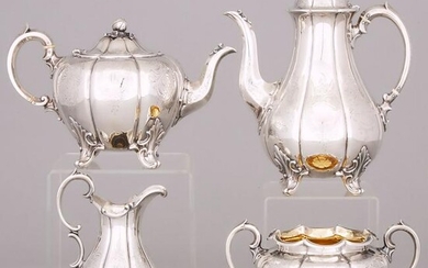 Victorian Silver Assembled Tea and Coffee Service