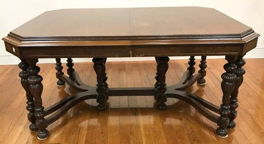 Victorian Style Walnut Dining Table