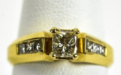 Vintage 14kt Yellow Gold .60 Carat Diamond Ring