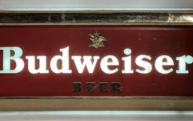 Vintage Budweiser Beer Light Up Advertising Sign