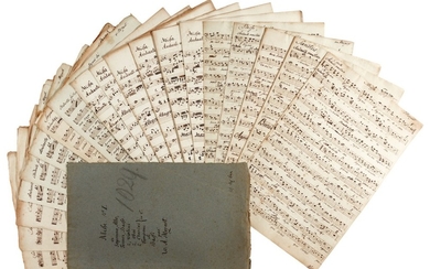 W. A. Mozart. Set of manuscript parts for the Mass in C, K.317 ('Coronation'), probably early C19th