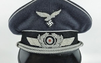 WW2 German Luftwaffe Officer Visor Cap