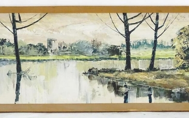 Walford, XX, Oil on board, The River Ouse, A river