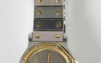 Watch in complete steel and 18-carat yellow gold...