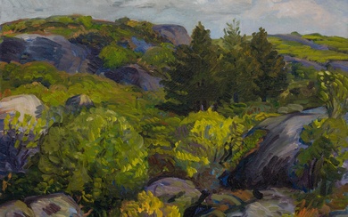 "Wild Green and Rocks", 1914