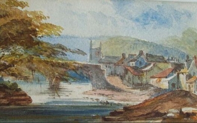 William Callow (1812-1908) - Old bridge