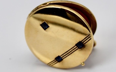 ca. 1880/1900's Germany photo- medaljon - Sapphire - Gold, Silver - Pendant