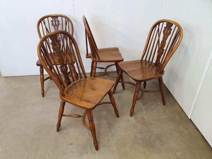 set of four Windsor chairs