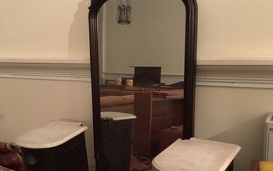 A Renaissance Revival dressing table and mirror late 19th...