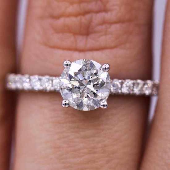 Classic and timeless 1.08 carat round cut diamond ring
