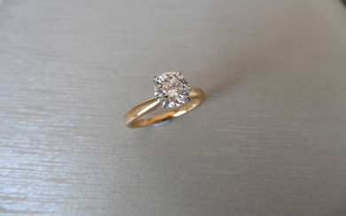 1.01ct diamond solitaire ring with a brilliant cut...