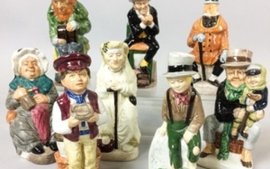 Eight Wood & Sons Ceramic Dickens Character Jugs