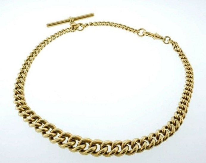 10k Yellow Gold Vintage Watch Chain