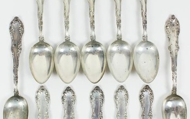 12 Towle Old English Sterling Silver Teaspoons