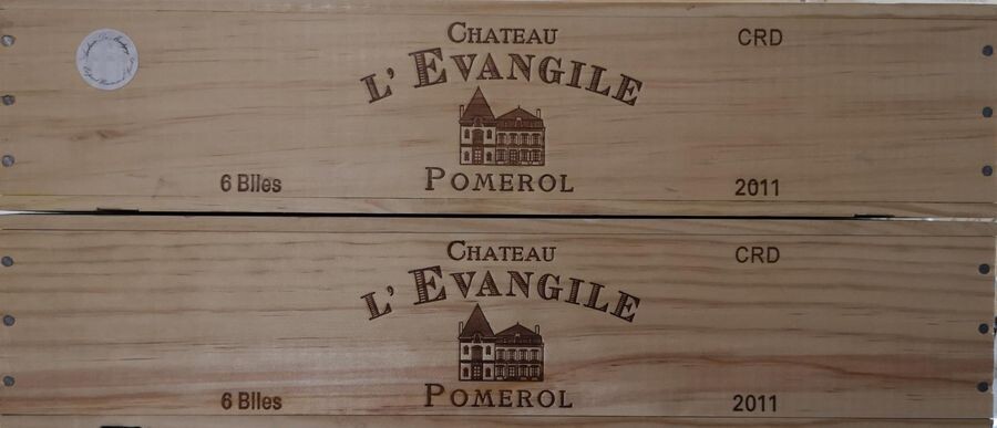 12 bottles CHÂTEAU L'EVANGILE - Pomerol 2011 (2...