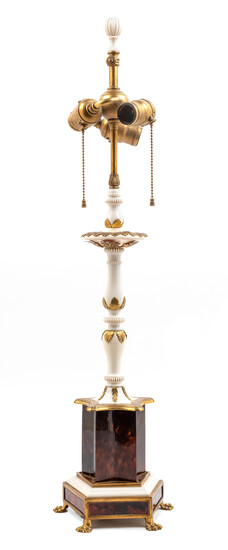 An American Gilt Bronze Mounted Table Lamp