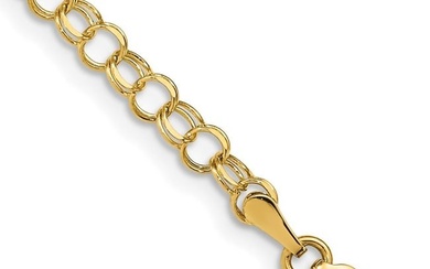 14K Yellow GoldY Solid Double Link